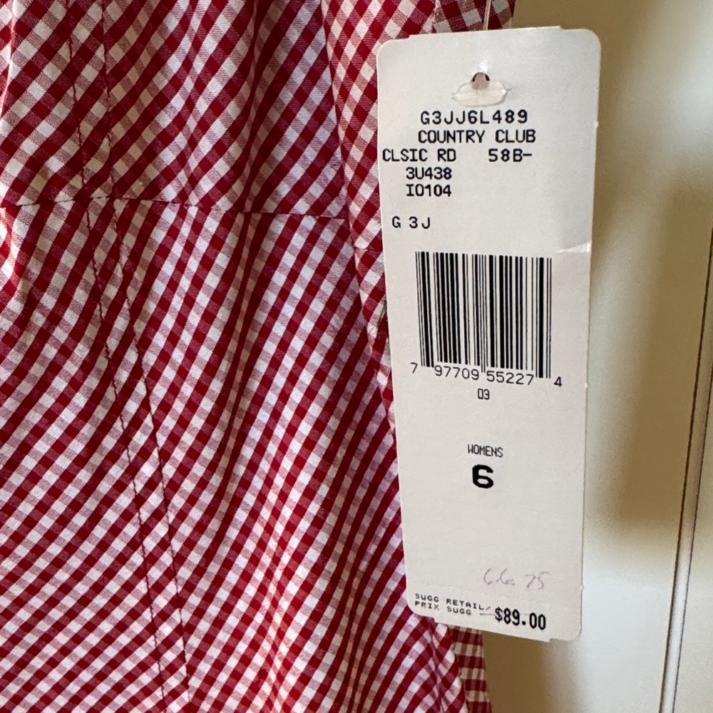 Elegant Red Gingham Ralph Lauren Dress size 6 - Picture 9 of 10